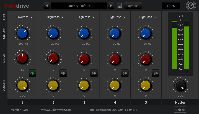 Polydrive Mixer VST Plugin
